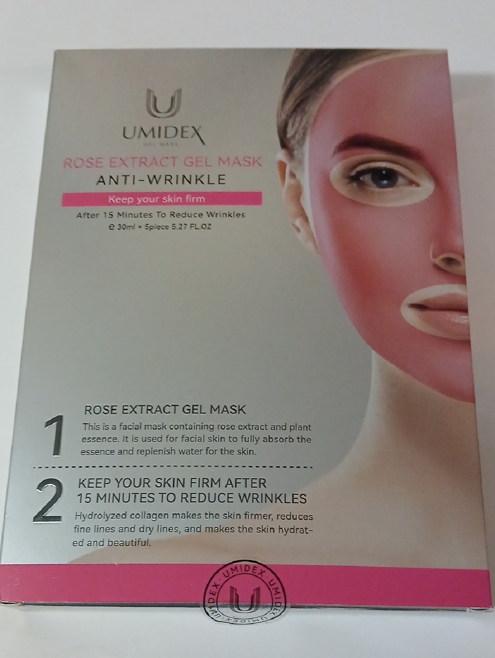 Rose Extract Gel Mask Anti-Wrinkle - Set Of 5